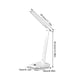 thumbnail image 2 of Luces de mesa de lectura Brillo ajustable Control táctil USB Lámparas de escritorio de emergencia Iluminación de emergencia Tenedor de teléfono Oficina de dormitorio DIYOO HA011358-02B, 2 of 7