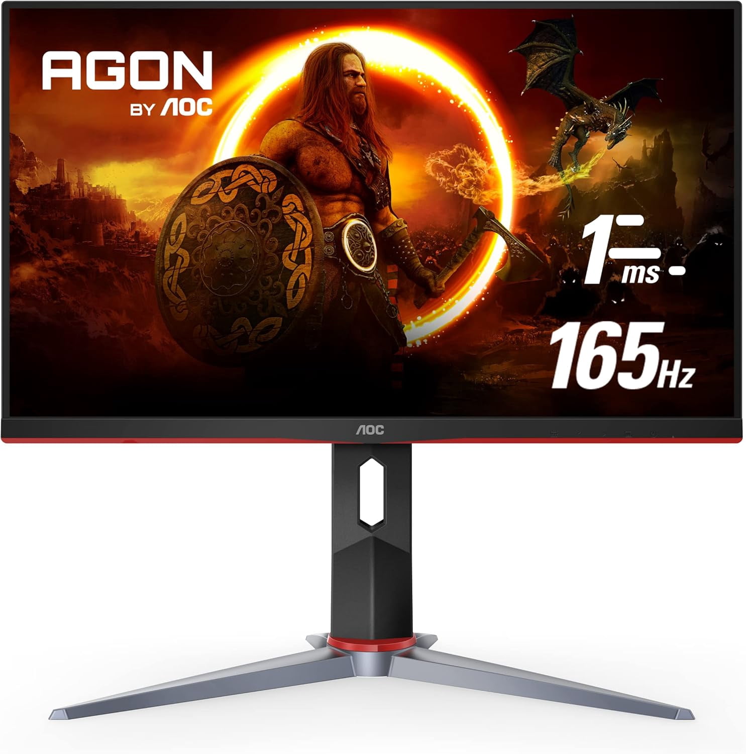 Restored AOC 27G2SP-B 27" 1920x1080 165Hz Frameless Gaming Monitor - Certified,Black (Refurbished)