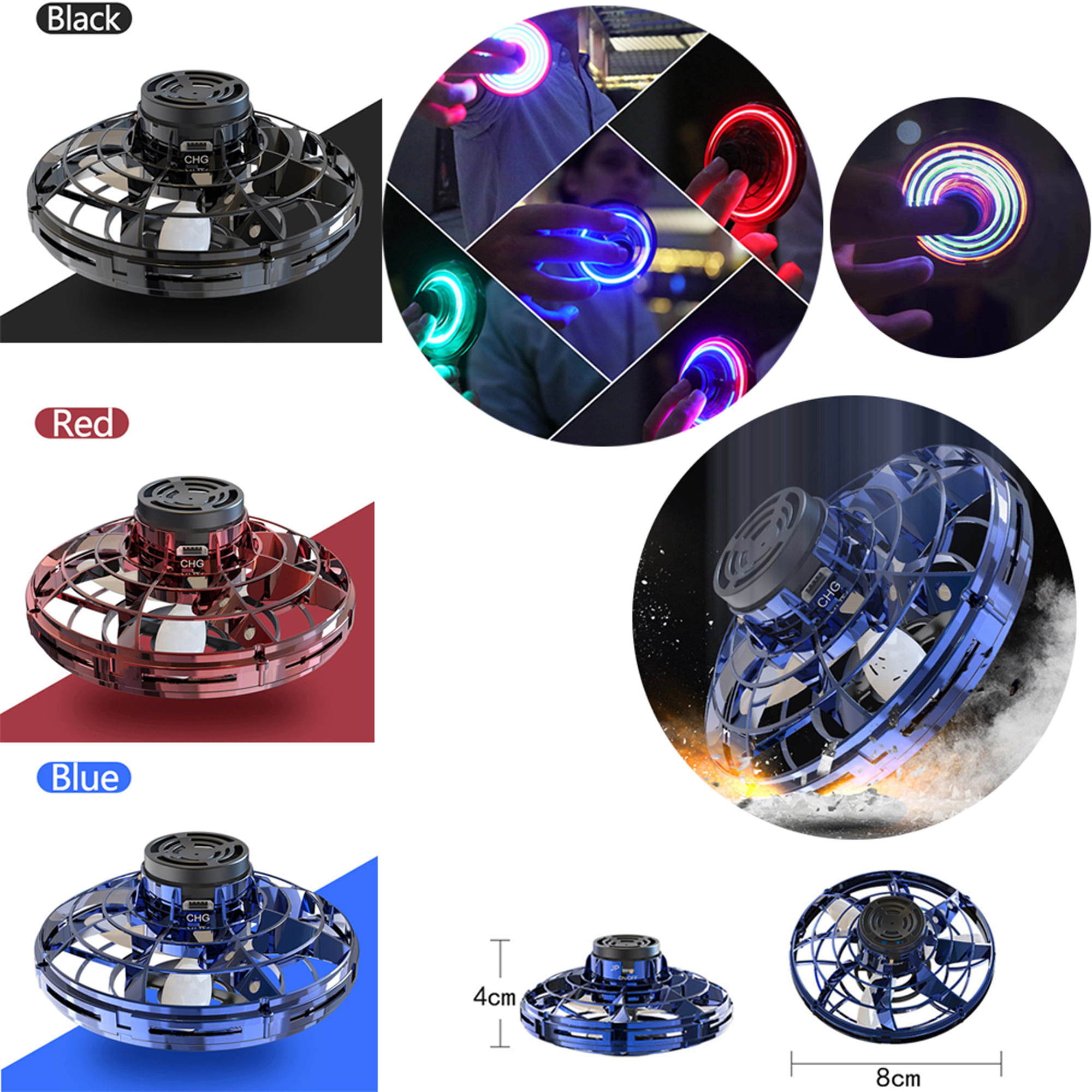2020 UFO Fidget Spinner Hover Toys 