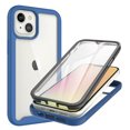 thumbnail image 3 of Kaleidio Case For iPhone 13 (6.1") [Fusion-X] Hybrid TPU Bumper [Shockproof] Transparent Skin Cover [Clear/Blue], 3 of 6
