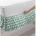 thumbnail image 2 of Forest Bed Skirt, Woody Branches Trees in Circles Eco Friendly Environmental Graphic, Elastic Bedskirt Dust Ruffle Wrap Around for Bedding Decor, 4 Sizes, Forest Green and White, by Ambesonne, 2 of 2
