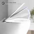 thumbnail image 5 of Wall Hung Toilet with Modern Wall Mounted Design, Soft Closing Seat, Dual Flush Comfort Height, Ultra Thin Cover, White Raised Edge Toilet Seat$$Tools & Hardware Other, 5 of 8