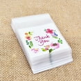 thumbnail image 5 of SPRING PARK 100Pcs Thank You Printed Plastic Bags Pink Flower OPP Self Adhesive Cookie Mini Candy Packaging Biscuit Roasting DIY Gift Favor bags For All Parties, 5 of 6