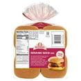 Brownberry Sesame Seeded Sandwich Buns, BBQ Size Rolls, 8 Buns, 16 oz