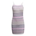 thumbnail image 4 of Moda mujer verano Patchwork casual cuello redondo sin mangas vacaciones Cami Mini vestido Fridja  yut3456, 4 of 5