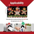 thumbnail image 3 of Christmas Gingerbread Man Mailbox Cover Magnetic Standard Size 21"x19", Xmas Peppermint Candy Holly Berry Decorative Post Letter Box Decor, Winter Holiday Black Garden Yard Outdoor Decoration, 3 of 6
