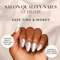 thumbnail image 4 of Glamnetic Press-On Nails – Oslo | Silver Cat-Eye Short Almond Nails, "Salon Quality", 30 Count, 4 of 6