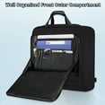 thumbnail image 4 of Garment Bags for Travel, Lychee Large Foldable Carry On Garment Bags with Shoulder Strap for Men Women, Business Luggage Suits Case Bag for Hanging Clothes, Black, 4 of 8