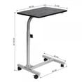 thumbnail image 3 of Mesa auxiliar en forma de C ajustable en altura,Negro FurnitureR BELLO, 3 of 7