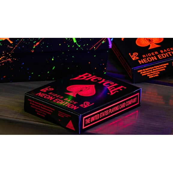 Bicycle Star-Fire Pink Neon Playing Cards by USPCC