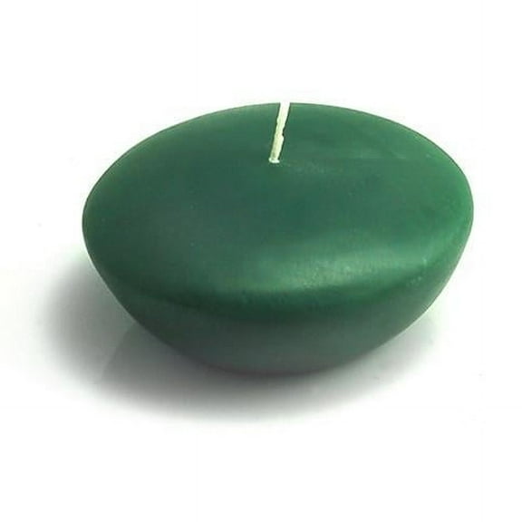 Jeco CFZ-060-6 3 in. Floating Candles, Hunter Green - 72 Piece