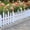 B, variant on Orangide 2 Pcs White Garden Fence, Picket Fence Edgings for Lawns Flowerbeds, Decorative Yard Border, Spring Summer Outdoor Decor for Plants