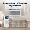 thumbnail image 3 of Ekojuce 14,000 BTU Window Air Conditioner With WIFI, Cools Up To 700 Sq Ft, 4 Cooling Modes, Remote Control, White, 3 of 9