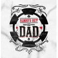 thumbnail image 2 of Always Bet On Dad Gambling Chip Men's Big & Tall Crewneck Graphic Tee Brisco Brands 2X, 2 of 5