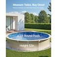thumbnail image 3 of VEVOR Pool Liner, 33ft Round Pool Liner, Uinbead Style, Durable Vinyl Pool Liner, Standard Gauge, 52in Wall Height, Pool Liner Replacement for Steel Sided Above-Ground Swimming Pools, 3 of 9