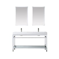 Miseno Mv702860m Ablitas 60" Free Standing Double Basin Vanity Set - Chrome