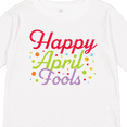 thumbnail image 4 of Inktastic Happy April Fools with Colorful Dots Boys or Girls Long Sleeve Toddler T-Shirt, 4 of 5