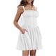 thumbnail image 3 of Vestido moldeador de cintura con corpiño floral para mujer, con cremallera, cuello en forma de corazón, sin mangas, con abertura, vestidos de verano plisados, 3 of 5