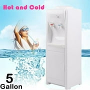 Water Cooler Dispenser 5 Gallon Top Loading Freestanding Water Dispenser With Hot And Cold Water, Perfect For Home And Office (White)