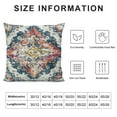 thumbnail image 5 of Nawypu Boho Pillow Covers Retro Red Blue Persian Rug Throw Pillows Covers Bohemian Carpet Ethnic Floral Print Decorative Pillowcase Farmhouse Linen Cushion Case Decor for Home Sofa Couch, 5 of 5