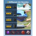thumbnail image 4 of Mini Electric Air Pump For Inflatables Portable Air Mattress Pump Rechargeable Air Pump For Pool Fl, 4 of 5