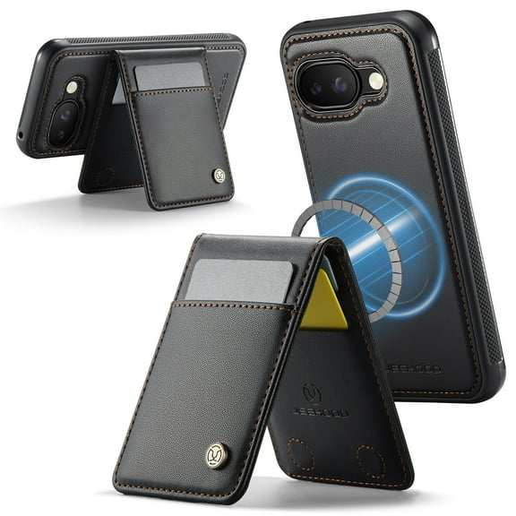 2 in 1 Magnetic Detachable Phone Case for Google Pixel 9/9 Pro 9A 9Pro XL Cards Solt Kickstand Leather Cover