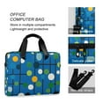 thumbnail image 4 of FORMRS 16" Laptop Bag Carrying Sleeve Case with Handle Travel Shoulder Briefcase, Blue Abstract, 4 of 8