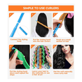 thumbnail image 6 of 40 Pieces Heatless Waves Hair Curler, No Heat Damage Wavy Hair Curlers with 2 Sets of Styling Hooks, Heatless Curls, 6 of 6