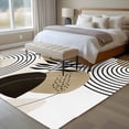 thumbnail image 5 of Brown Boho Large Area Rugs 8x10 ft Medieval Leaves Geometric Lines Abstract Washable Rug Non Slip Indoor Carpet Absorbent Floor Mat for Living Room Bedroom Dining Room, 5 of 9