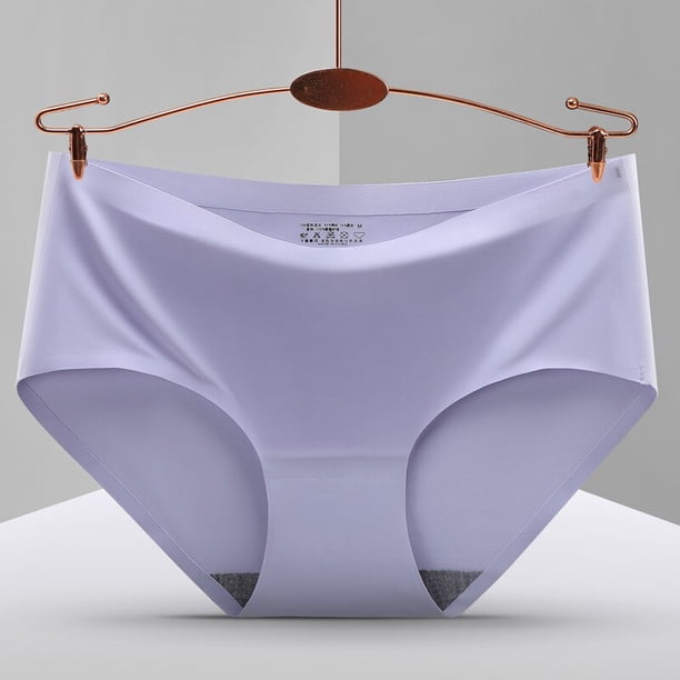 TrowBridge-ropa interior Sexy sin costuras para mujer, bragas deportivas de satén de seda, lencería agradable para la piel, calzoncillos femeninos, bragas cómodas