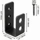 thumbnail image 2 of Barra de seguridad en forma de U - Soportes para puertas de 2x4 (paquete de 2) - Acero resistente/YY, 2 of 5