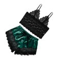 thumbnail image 4 of Conjunto de s de Lencería de Encaje para Mujer Ropa de Dormir Camisón Lencería Lencería Ropa de Dormir Camiseta Sin Mangas Y Pantalones Cor Deep Green L Soledad Mujer de encaje braga, 4 of 8
