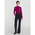 thumbnail image 3 of Scenario Women's Shirred Mock Neck Top with Long Sleeves, Sizes XS-XXXL, 3 of 6