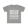 thumbnail image 1 of Proud Dad St Saint Bernard Unisex T-shirt S-3XL Dog Dad Owner Father's Day, 1 of 2