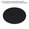 thumbnail image 3 of Unique Bargains 3.9' Diameter Adhesive Non-Slip Backed Felt, 3 Pcs 5mm Thickness, Black, 3 of 6