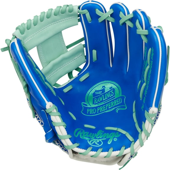 Rawlings Pro Preferred Infield Glove | 200 Wingtip Pattern | 11.5-Inch | RHT | Royal/Mint