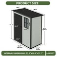 thumbnail image 2 of Uforic 5x3ft Resin Outdoor Storage Shed,Waterproof Garden Tool Storage with Window, Lockable Outside Storage for Patio,Lawn,Backyard, 2 of 8