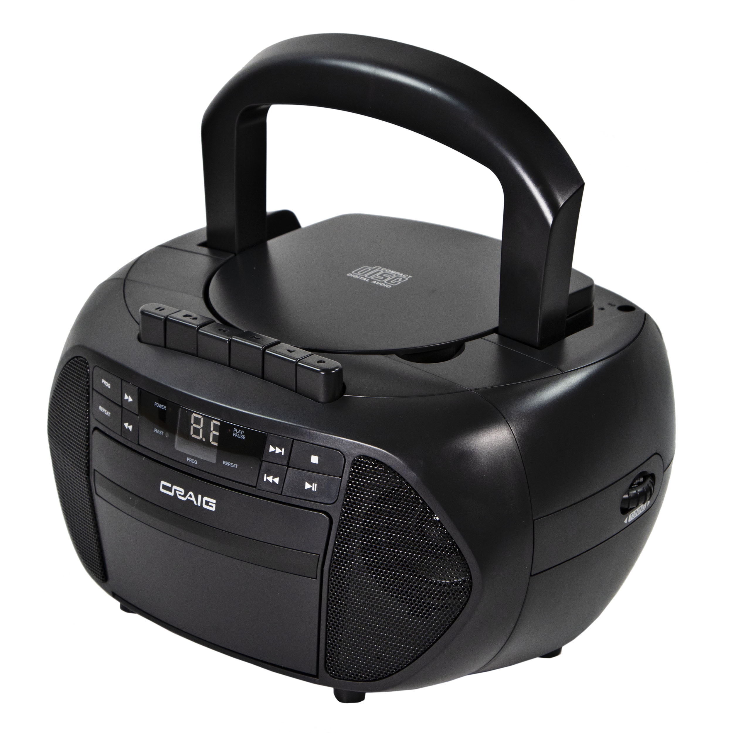 Craig CD-RW Boombox, Black, CD6951