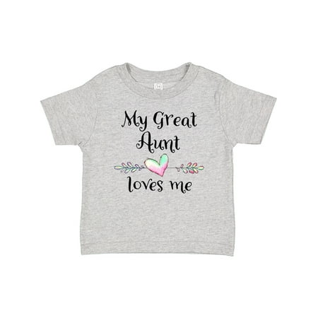 

Inktastic My Great Aunt Loves Me- Heart Gift Baby Boy or Baby Girl T-Shirt