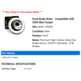 thumbnail image 2 of Front Brake Rotor - Compatible with 2006 Mini Cooper, 2 of 2