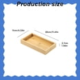 thumbnail image 3 of Bamboo Serving Tray - 6 Compartment Natural Wood Rectangular Platter - Multi-Purpose Kitchen and Home Tray, 3 of 8