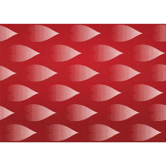 Ahgly Company Machine Washable Indoor Rectangle Transitional Red Area Rugs, 8' x 12'