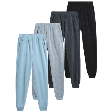 Coney Island 4 Pack: Boys Active Fleece Jogger Sweatpants (Sizes : 4-16)