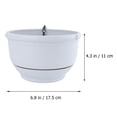 thumbnail image 5 of 2 Count White Hanging Planter Pot Green Plants, 5 of 8