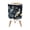 Color 3, variant on Small Trash Can with Lid Dark Floral Night Garden White Purple Green Wildflowers 1.8 Gallon Dog Proof Trash Can Round Garbage Can Waste Bin Wastebasket for Bathroom Bedroom Living Room