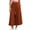 Brown, variant on Women Wide Leg Cropped Pants Gingham Elastic High Waist with Pockets Loose Casual Pants