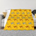 thumbnail image 1 of Fotbe Leopard Print Manta de Franela con Estampado, Manta Ultrasuave para Cama, Sofá, Auto, Hipoalergénica y Antibolitas-40"x30", 1 of 6