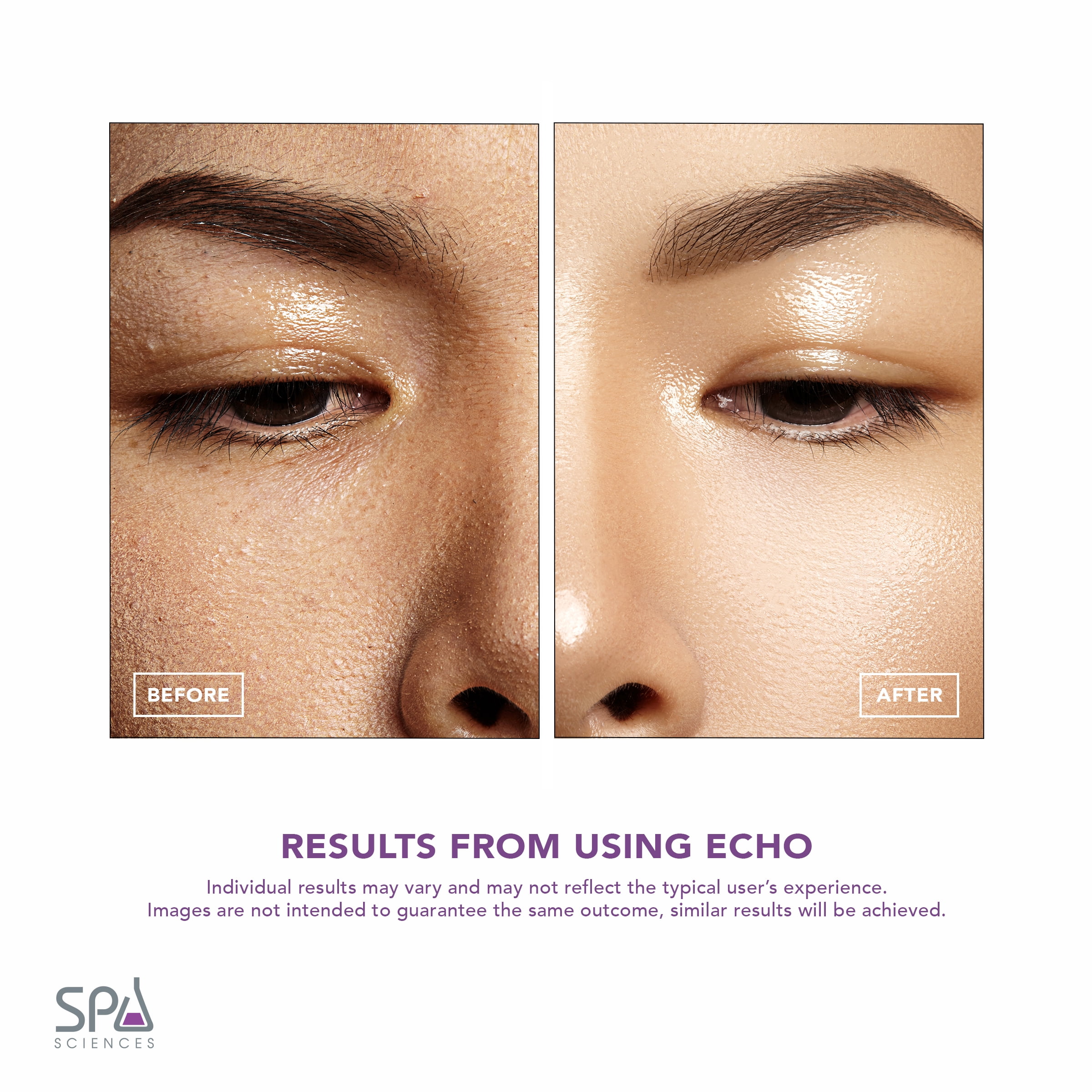 Spa Sciences ECHO, Rechargeable Sonic Makeup Brush for Airbrush Finish