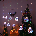 thumbnail image 5 of Lámpara de alambre de cobre con forma de bola de los deseos para árbol de Navidad, muñeco de nieve y Papá Noel, con luz LED, para cortina, decoración navideña, para ventana, 5 of 5
