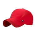 thumbnail image 4 of Xijirk Baseball Cap Mesh Side Breathable Curved Brim Sport Hat for Running Outdoor Daily Wear,Red,One Size, 4 of 4